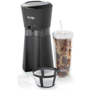 Mr. Coffee Iced™ Coffee Maker with Reusable Tumbler and Filter, Black